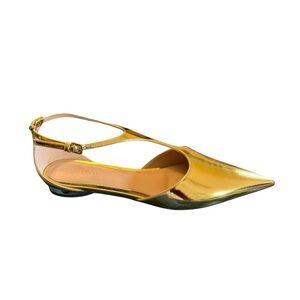 Bottega Veneta Patent Leather Rocket T-Bar Ballerina Flats EU 39/US 9